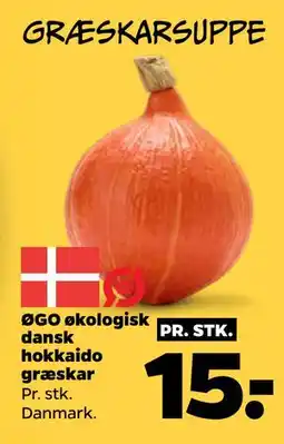 Netto ØGO økologisk dansk hokkaido græskar tilbud
