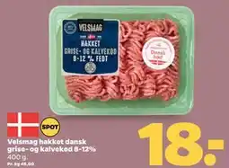Netto Velsmag hakket dansk grise- og kalvekød 8-12% tilbud