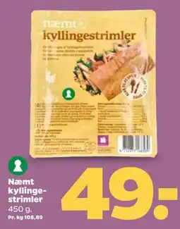 Netto Næmt kyllingestrimler tilbud