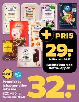 Netto Premier Is isbæger eller iskasse tilbud