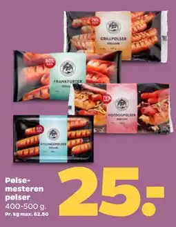 Netto Pølsemesteren pølser tilbud