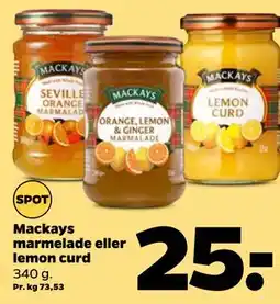 Netto Mackays marmelade eller lemon curd tilbud