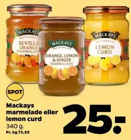 Netto Mackays marmelade eller lemon curd tilbud