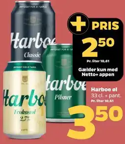 Netto Harboe øl tilbud