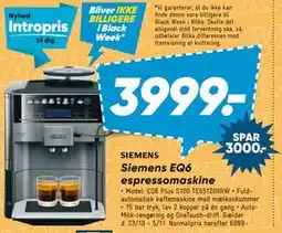 Bilka Siemens EQ6 espressomaskine tilbud