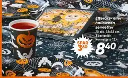 Bilka Efterårs- eller halloween servietter tilbud