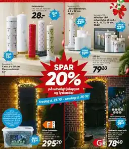 Bilka på udvalgt julepynt og lyskæder tilbud