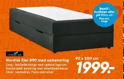 Bilka Nordisk Fjer B90 med opbevaring tilbud