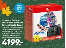 Bilka Nintendo Switch 2 konsol inkl. Nintendo Switch Sports Resort tilbud