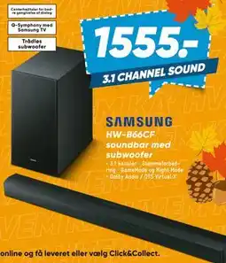 Bilka SAMSUNG HW-B66CF soundbar med subwoofer tilbud