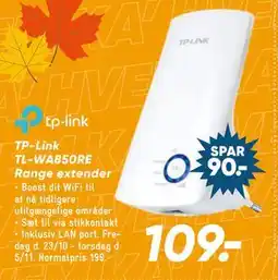 Bilka TP-Link TL-WA850RE Range extender tilbud