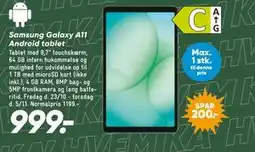 Bilka Samsung Galaxy A11 Android tablet tilbud