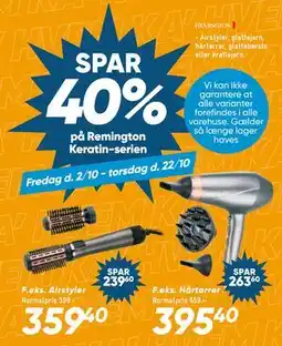 Bilka Remington Keratin-serien tilbud