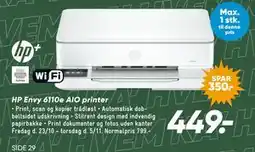 Bilka HP Envy 6110e AIO printer tilbud