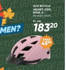 Bilka SCO BICYCLE HELMET, KIDS, ROSE, S tilbud