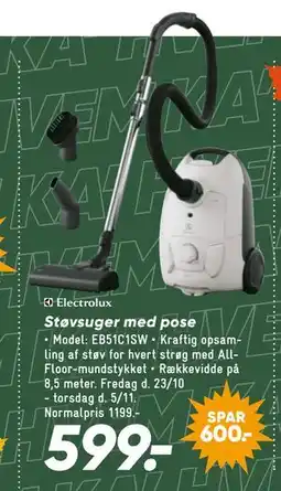 Bilka Støvsuger med pose tilbud