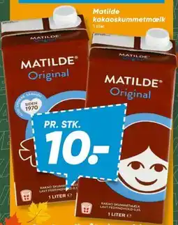 Bilka Matilde kakaoskummetmælk tilbud