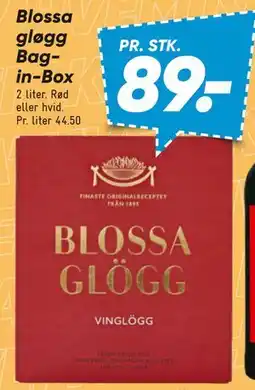 Bilka Blossa gløgg Bag-in-Box tilbud