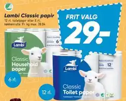 Bilka Lambi Classic papir tilbud