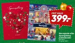 Bilka Nørregade eller Spangsberg julekalender tilbud