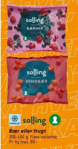 Bilka Bær eller frugt tilbud