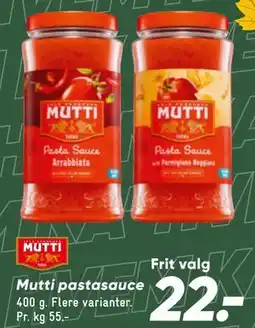Bilka Mutti pastasauce tilbud