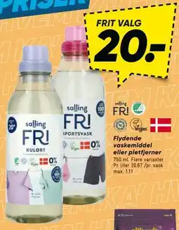 Bilka Flydende vaskemiddel eller pletfjerner tilbud