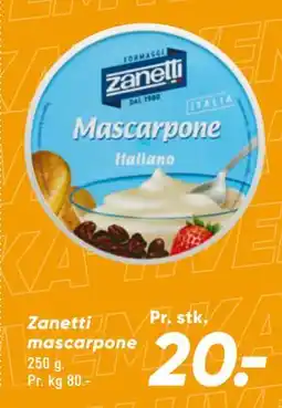 Bilka Zanetti mascarpone tilbud