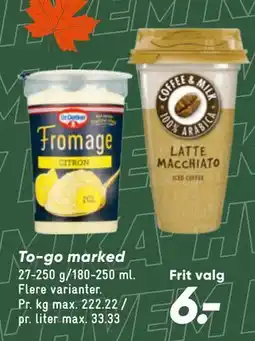 Bilka To-go marked tilbud