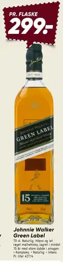 Bilka Johnnie Walker Green Label tilbud