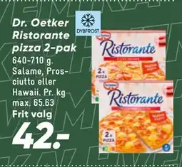 Bilka Dr. Oetker Ristorante pizza 2-pak tilbud