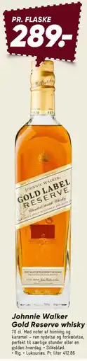 Bilka Johnnie Walker Gold Reserve whisky tilbud