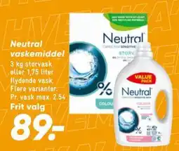 Bilka Neutral vaskemiddel tilbud