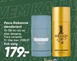 Bilka Paco Rabanne deodorant tilbud