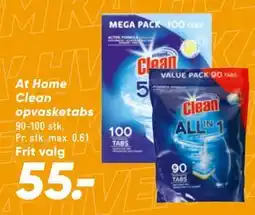 Bilka At Home Clean opvasketabs tilbud