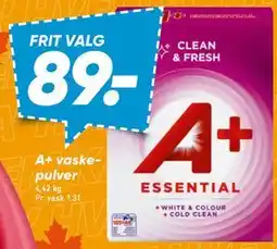 Bilka A+ vaskepulver tilbud