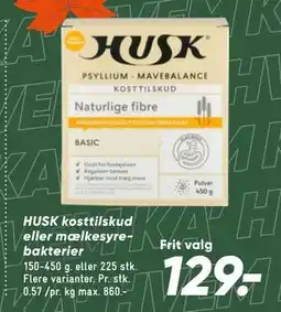 Bilka HUSK kosttilskud eller mælkesyrebakterier tilbud