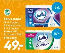 Bilka Lotus papir tilbud