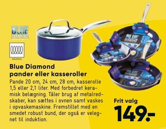 Bilka Blue Diamond pander eller kasseroller tilbud