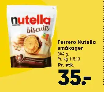 Bilka Ferrero Nutella småkager tilbud