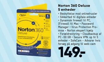 Bilka Norton 360 Deluxe 5 enheder tilbud