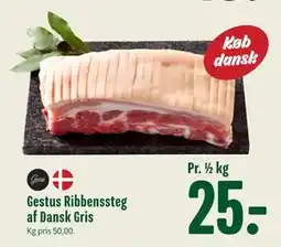 Min Købmand Gestus Ribbenssteg af Dansk Gris tilbud
