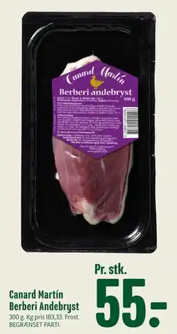 Min Købmand Canard Martín Berberi Andebryst tilbud