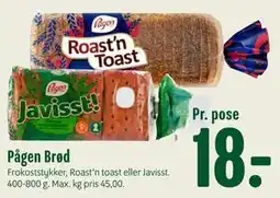 Min Købmand Pågen Brød tilbud