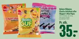 Min Købmand Malaco Slikpose, Cloetta Juleskum eller Skipper’s Mini Pipes tilbud