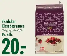 Min Købmand Skælskør Kirsebærsauce tilbud