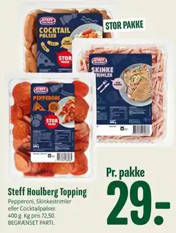 Min Købmand Steff Houlberg Topping tilbud