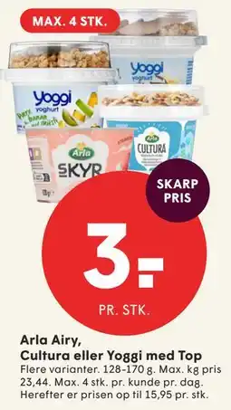 SPAR Arla Airy, Cultura eller Yoggi med Top tilbud