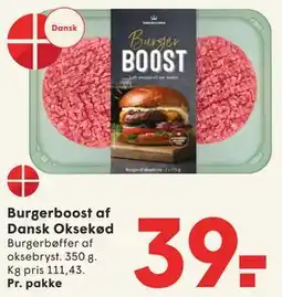 SPAR Burgerboost af Dansk Oksekød tilbud