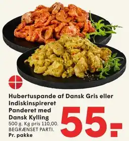 SPAR Hubertuspande af Dansk Gris eller Indiskinspireret Panderet med Dansk Kylling tilbud